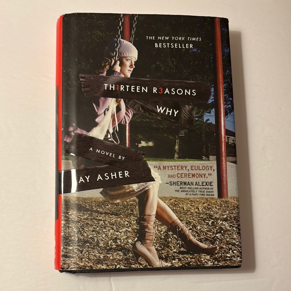 Thirteen Reasons Why Hardcover Book with Dust Jacket Cover